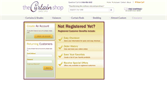Desktop Screenshot of myaccount.thecurtainshop.com